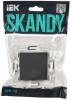 Выключатель 2-клавишный IEK Skandy SK-V20-0-10-K48 титан фото 6