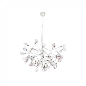 Подвесная светодиодная люстра Crystal Lux Evita SP63 White/Transparent