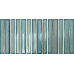 Керамическая плитка Dna Tiles Osaka Bars 133481 Green 12.5x25