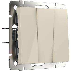 Выключатель трехклавишный Werkel Встраиваемые механизмы W1130003