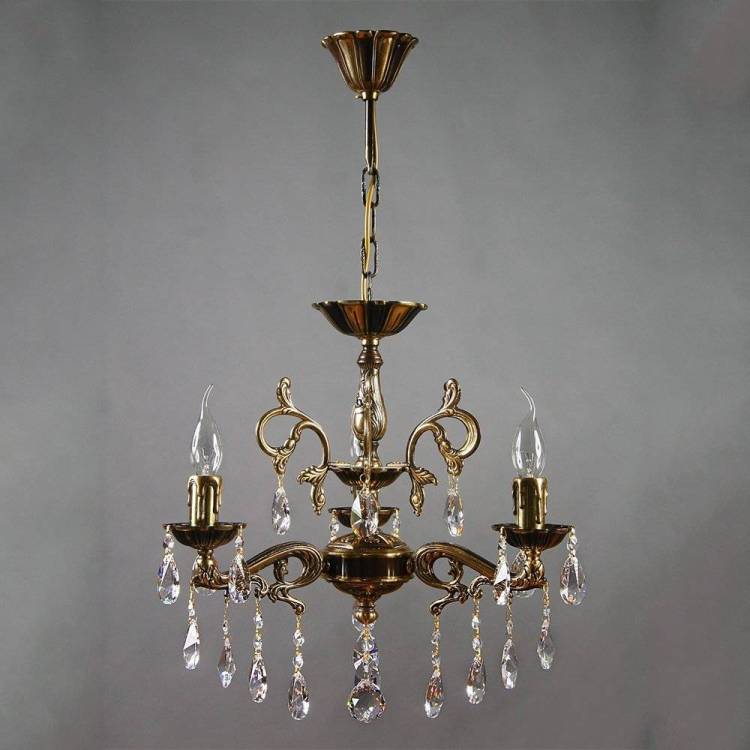 Подвесная люстра Ambiente Leon 2128/3 PB Tear Drop