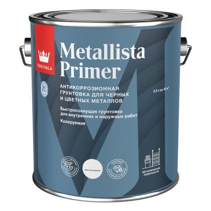 Антикоррозионная грунтовка Tikkivala Metallista Primer база С 2.5 л