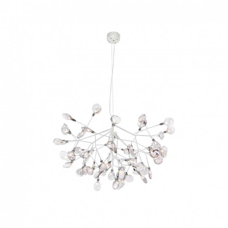 Подвесная светодиодная люстра Crystal Lux Evita SP63 White/Transparent