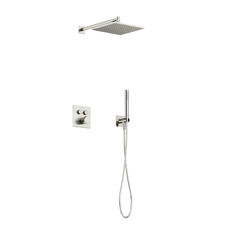 Душевой комплект Sancos Linn SC9022BN с термостатом, с внутренней частью, брашированный никель