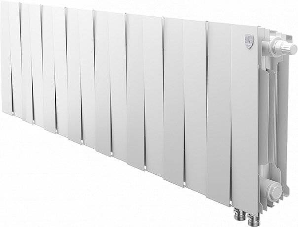 Радиатор биметаллический Royal Thermo Piano Forte 300 VDR bianco traffico, 16 секций