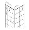 Душевое ограждение NEW TRENDY NEW SOLEO BLACK L 90x90x195 K-0579 (черный) фото 4