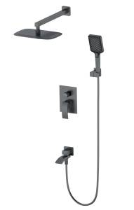 Душевой комплект Wonzon & Woghand WW-88939009A-BGM темный графит