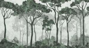 3D Фотообои Artegrafico «Молодой лиственный лес в зелёных тонах» PRS-012 канвас