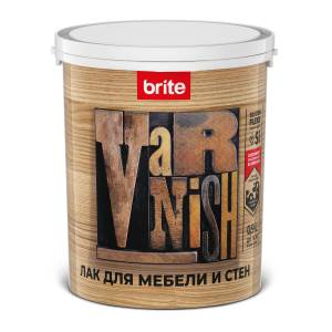 Лак для мебели и стен Brite Flexx матовый 0.8 л
