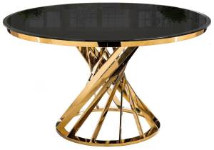 Журнальный столик Woodville Twist 11642 gold / black