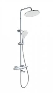 Душевая стойка Wonzon & Woghand WW-B3035-A2-CR с термостатом, хром