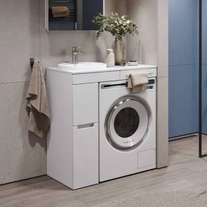 Тумба под раковину Alavann Cosmetic 85 ALV0702002 белая, левая