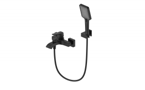 Смеситель для ванны Wonzon & Woghand WW-88037072-MB с душем, черный матовый