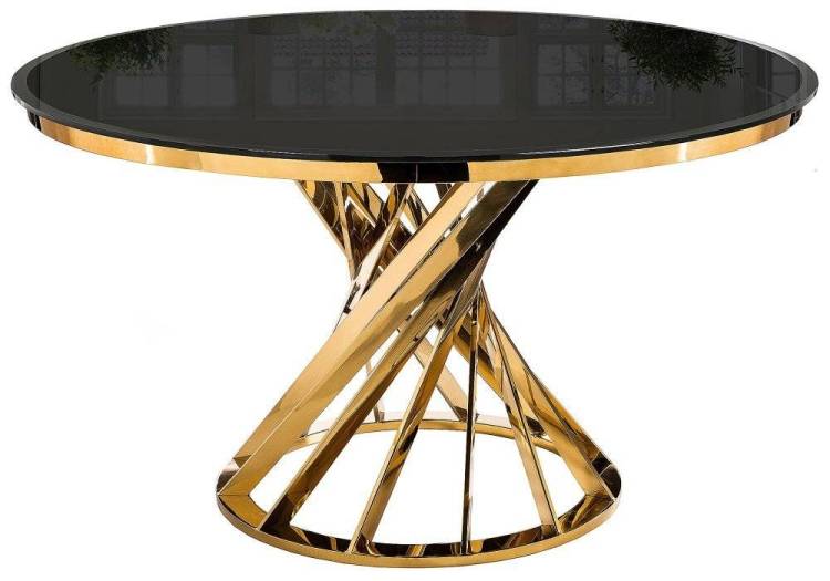 Журнальный столик Woodville Twist 11642 gold / black