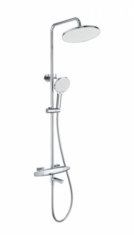 Душевая стойка Wonzon & Woghand WW-B3035-A2-CR с термостатом, хром