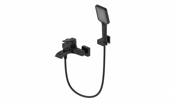 Смеситель для ванны Wonzon & Woghand WW-88037072-MB с душем, черный матовый