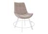 Стул Дик DikLine 263 00-00066963 B03 BEIGE, ножки белые, поворотный фото 3