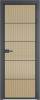 Межкомнатная дверь Profil Doors 5 AX цвет профиля Серая ночь, стекло безопасное 6 мм мору золото 800x2000