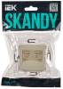 Розетка компьютерная RJ45 2-местная IEK Skandy SK-K20-2-K10 бежевый фото 2