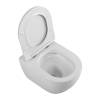Унитаз подвесной Cezares Stylus-Tor CZR-6601-TH-TOR/CZR-089-SC безободковый, с сиденьем микролифт, белый фото 4