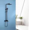 Душевая стойка Abber Daheim AF8220BL без излива, черный матовый фото 2