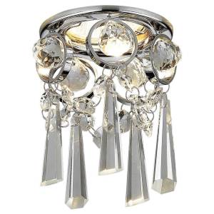 Встраиваемый точечный светильник Ambrella light Crystal K2222 CH/CL