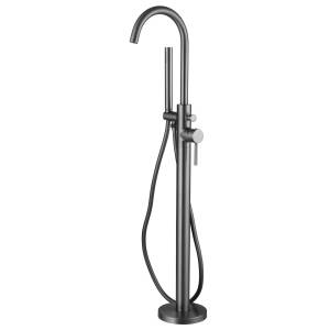 Смеситель для ванны Abber Wasser Kreis AF8115NG напольный, никель