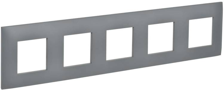 Рамка 5-постовая IEK Skandy SK-M52-K03 серый