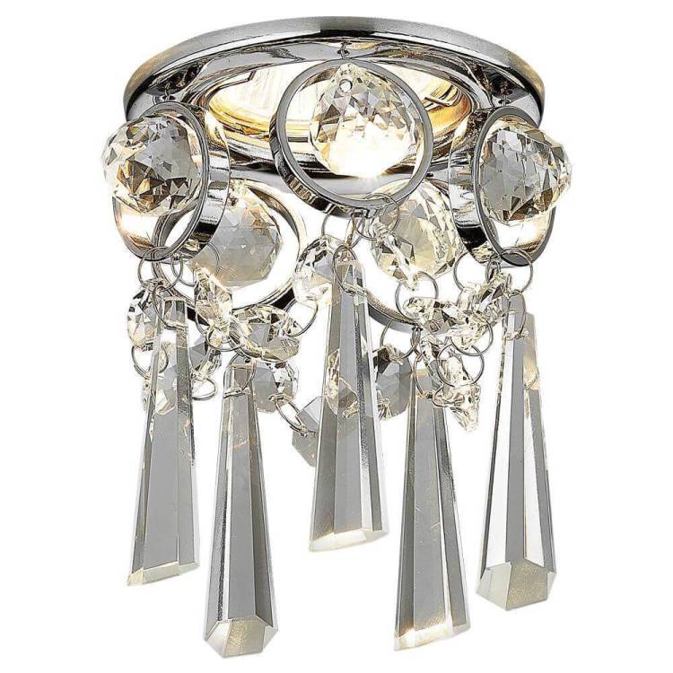 Встраиваемый точечный светильник Ambrella light Crystal K2222 CH/CL