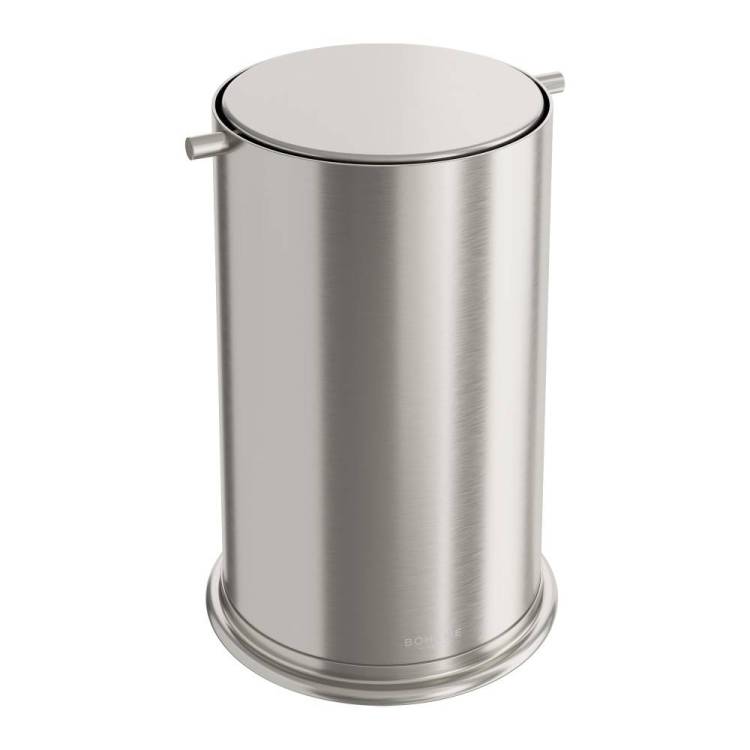 Мусорное ведро Boheme 10916-NB с вращающейся крышкой, Nickel Brush