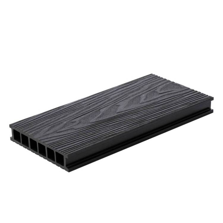 Террасная доска Polywood Duo 3D Графит 4000x150x28