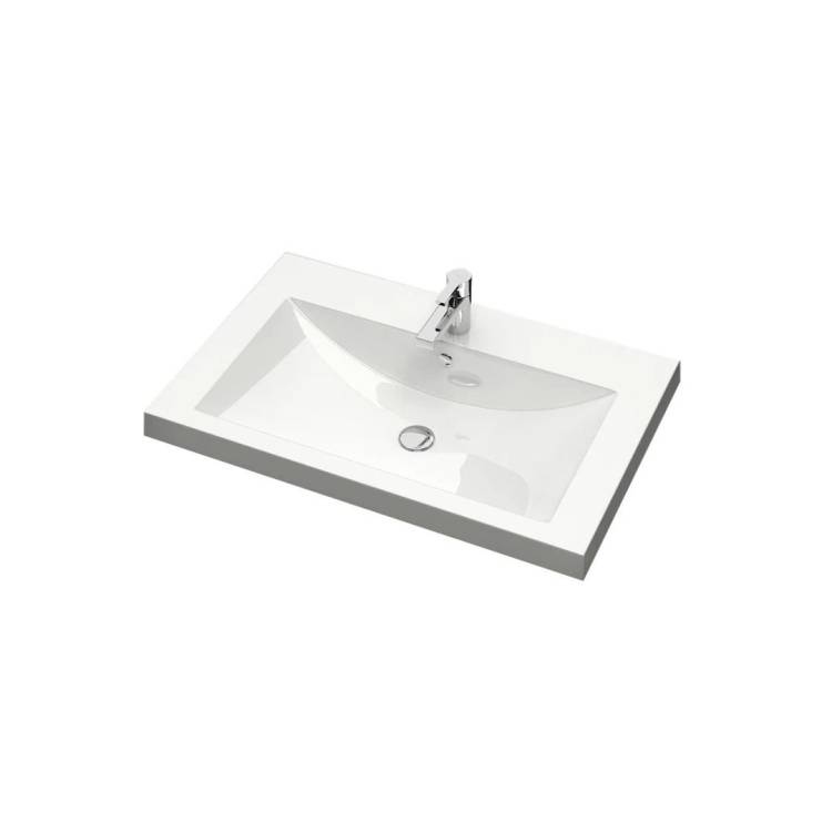 Раковина Uperwood Eva 4548340003 белая, 74.5x47.5