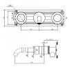 Смеситель для раковины Abber Wasser Kreis 316 AF81123BG-L с внутренней частью, брашированное золото фото 7