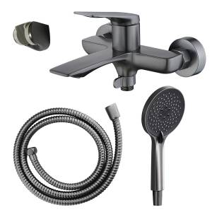 Смеситель для ванны Azario Lursy AZ-K3049GR серый графит