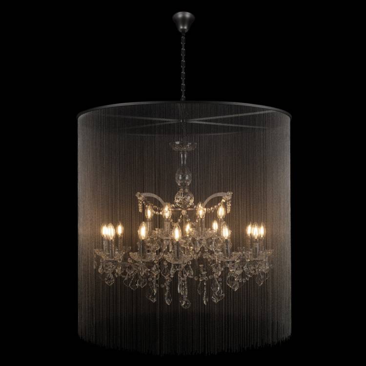 Большая подвесная люстра Loft IT Vaille Crystal 10450/900