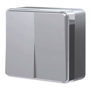 Выключатель двухклавишный Werkel Gallant W5020006