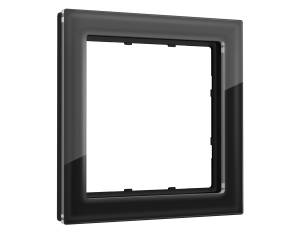 Рамка 1-постовая Ambrella Volt Sigma SF350801 черный стекло закаленное натуральное
