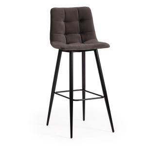 Стул барный Tetchair Chilly (mod.7095б) 19641 темно-серый, черный
