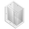 Душевое ограждение NEW TRENDY NEW SOLEO 100x80x195 K-0359 (хром) фото 3