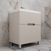 Тумба с раковиной Style Line Матис 70 напольная, крем, раковина белая, 82x70x45 фото 2