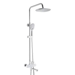 Душевая система Rose R2136F белый, хром