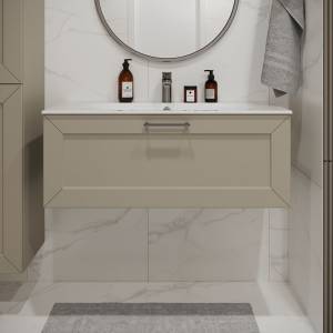 Тумба с раковиной Terminus Victoria VIC101001900101O айвори, 100x38