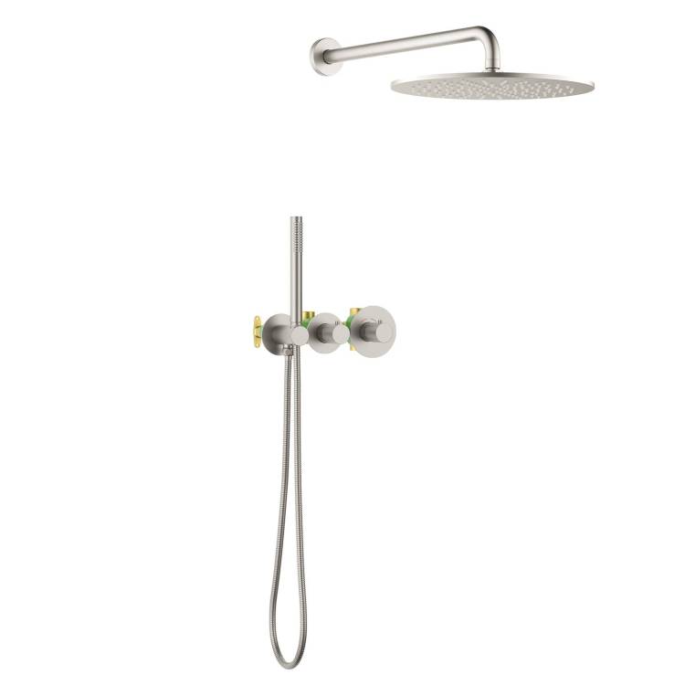 Душевая система Timo Saona SX-2359/13SM с термостатом, никель