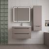 Тумба с раковиной Style Line Остин подвесная, тауп темный, раковина белая, 55x80x45 фото 5