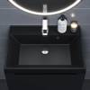 Раковина Uperwood Classic Quartz 291030002 черная матовая, уголь, 60x45 фото 5