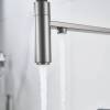 Смеситель для кухни Maretti Calabria CA31RGF11 с гибким изливом и подключением фильтра, оружейная сталь фото 4