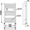 Полотенцесушитель водяной Ника Modern ЛМ-6 100/50, matt antique silver фото 4