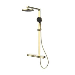 Душевая стойка Vincea Aspire VSFS-4AS1BG золото брашированное, с изливом