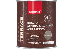 Масло деревозащитное для террас Neomid Terrace шелковисто-матовое палисандр 0.75 л