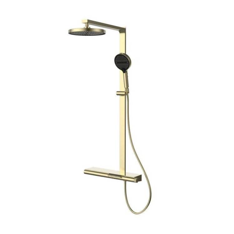 Душевая стойка Vincea Aspire VSFS-4AS1BG золото брашированное, с изливом